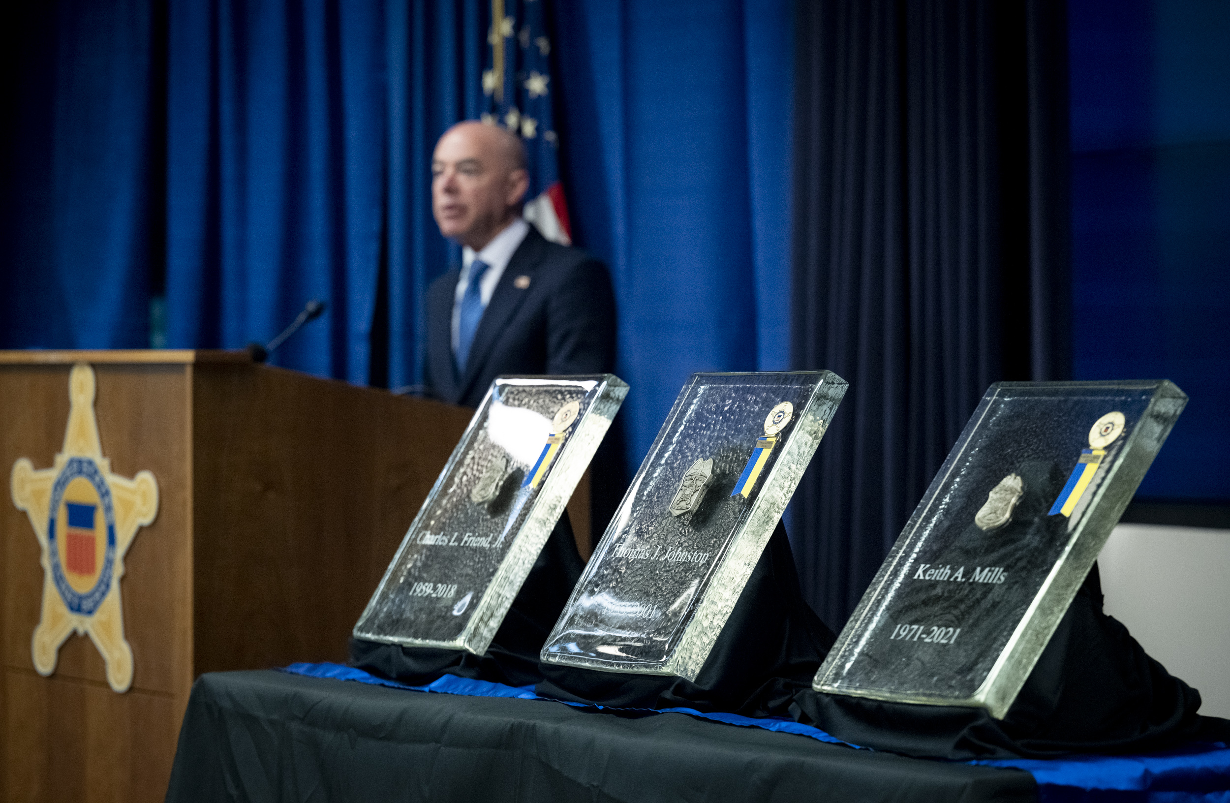 Dhs Secretary Alejandro Mayorkas And Deputy Secretary Tien Participate In Usss Wall Of Honor 0256