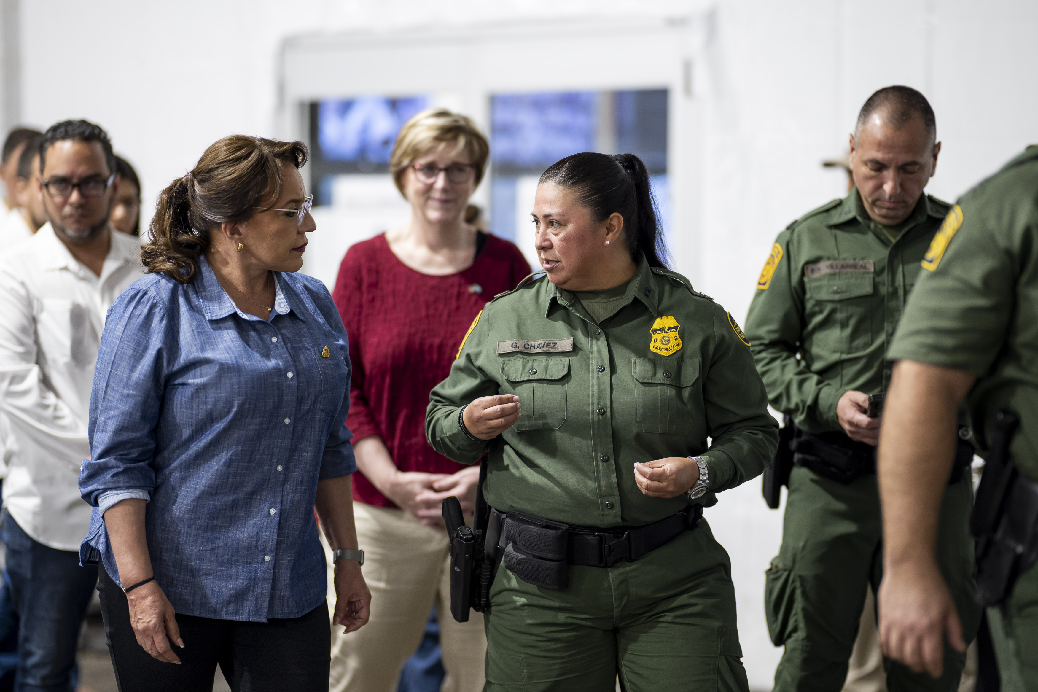 DHS Secretary Alejandro Mayorkas Tours the Donna Processing Center (024 ...