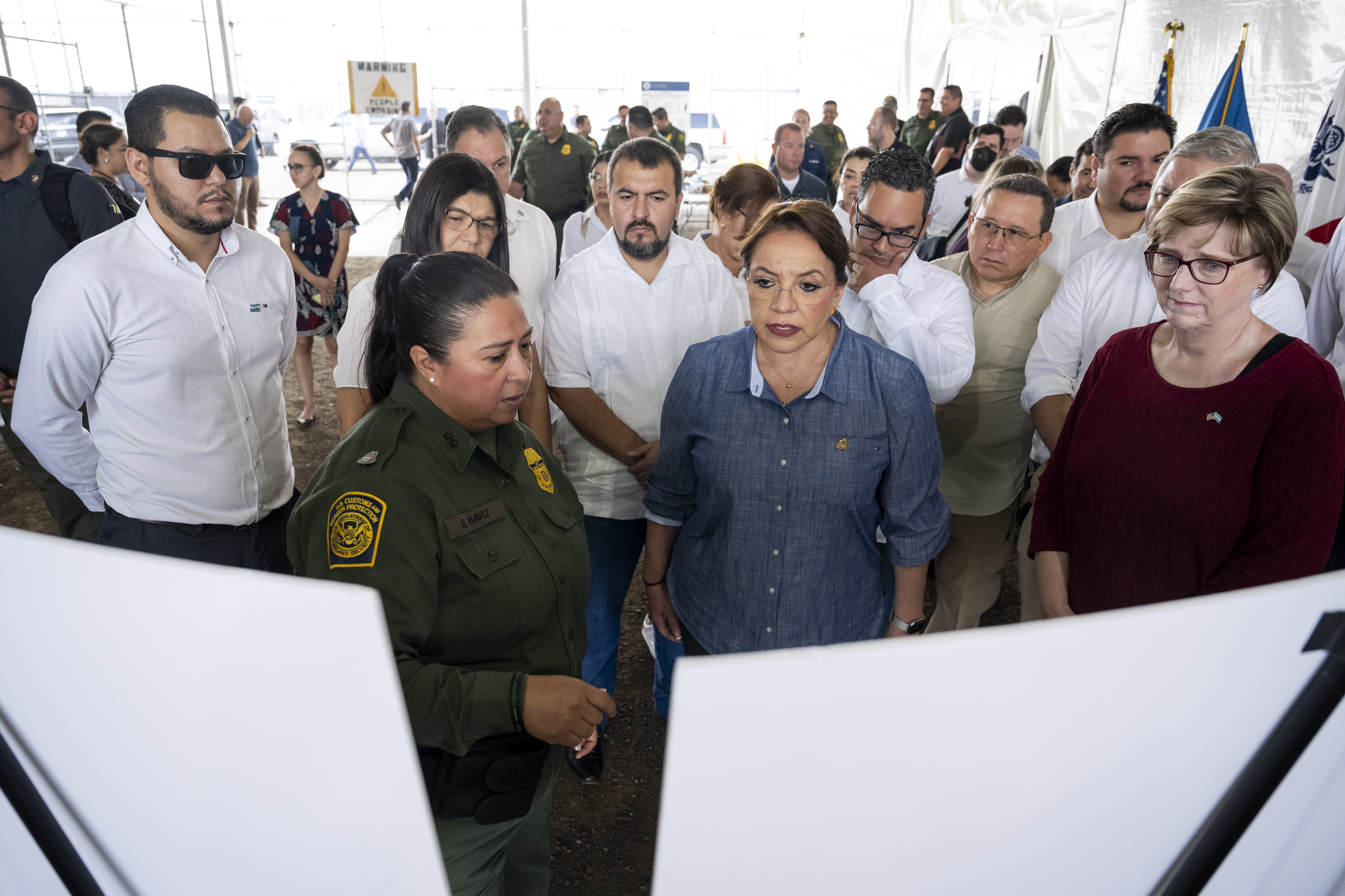 DHS Secretary Alejandro Mayorkas Tours The Donna Processing Center (047 ...