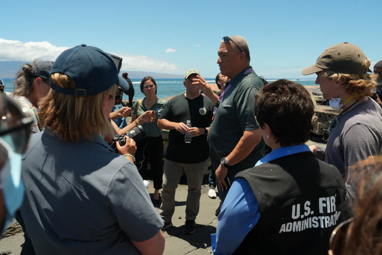 Image: FEMA, US Fire Administration Work With State Partners to Respond to Hawaii Wildfires