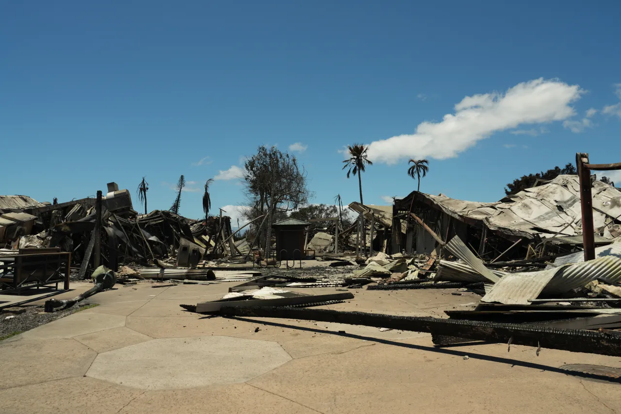 Image: Fire Damage at Wailuku, HI