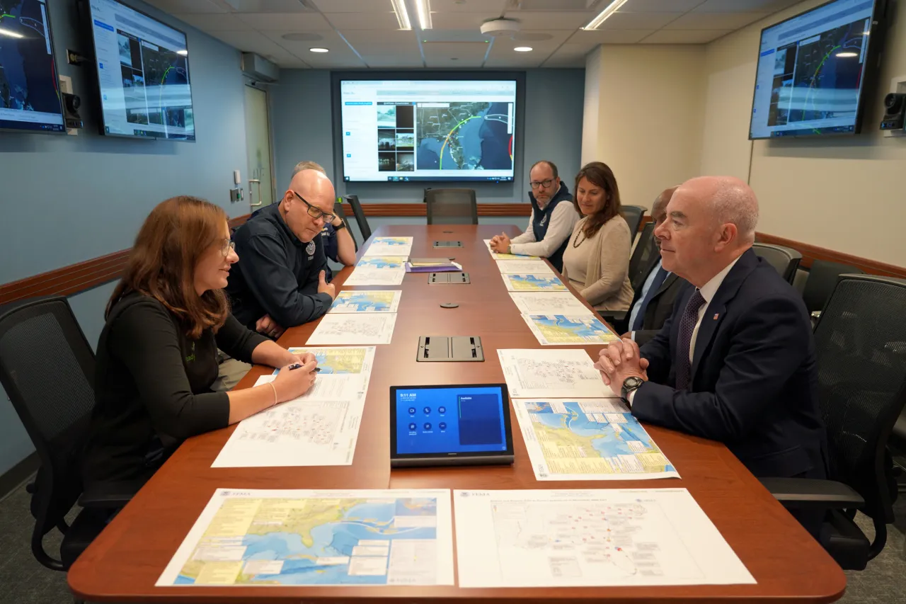 Image: Secretary Mayorkas at FEMA Headquarters