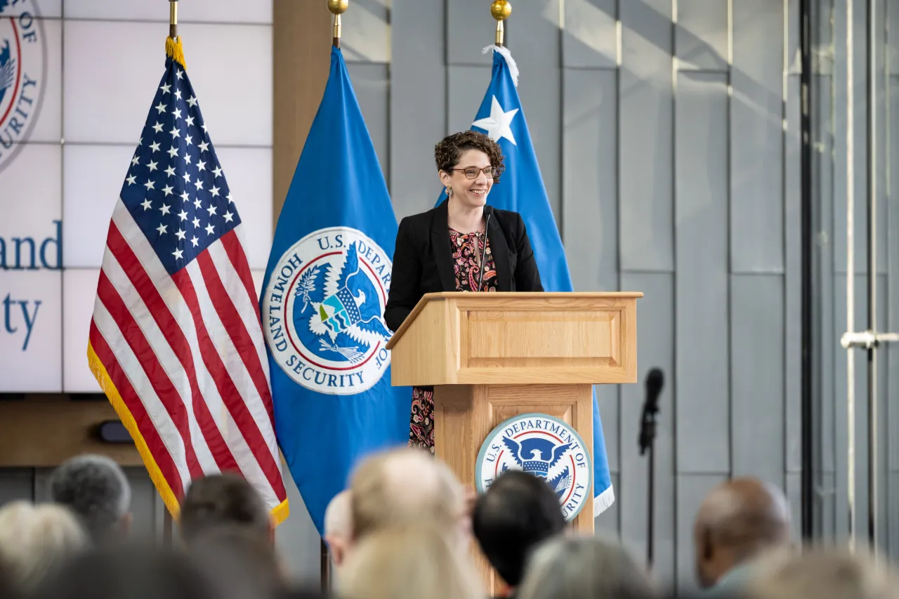 Image: DHS Secretary Alejandro Mayorkas Gives Remarks at the Office of Homeland Security Statistics Launch (026)