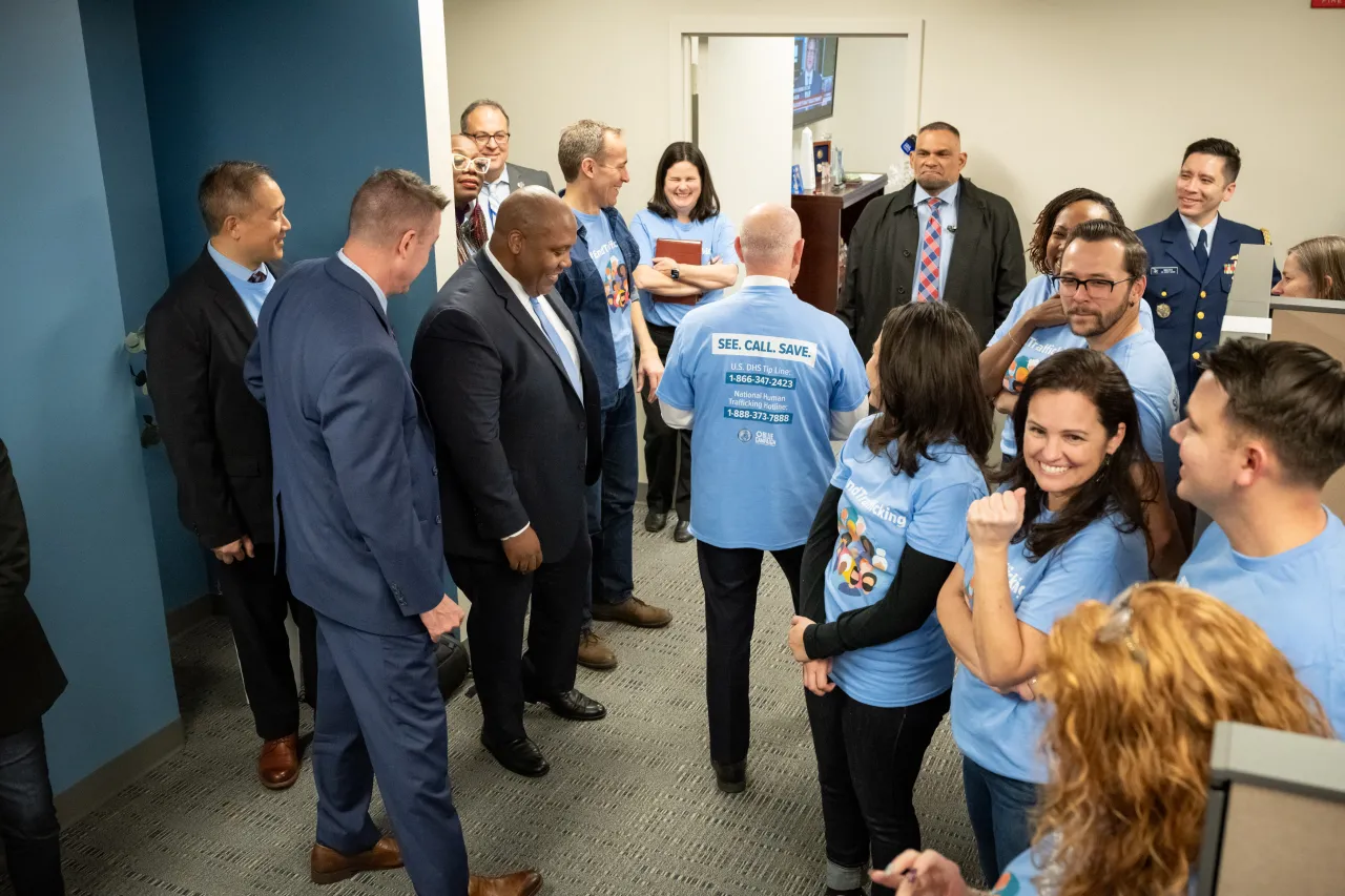 Image: DHS Secretary Alejandro Mayorkas Meets with Employees from the DHS Center for Countering Human Trafficking (002)