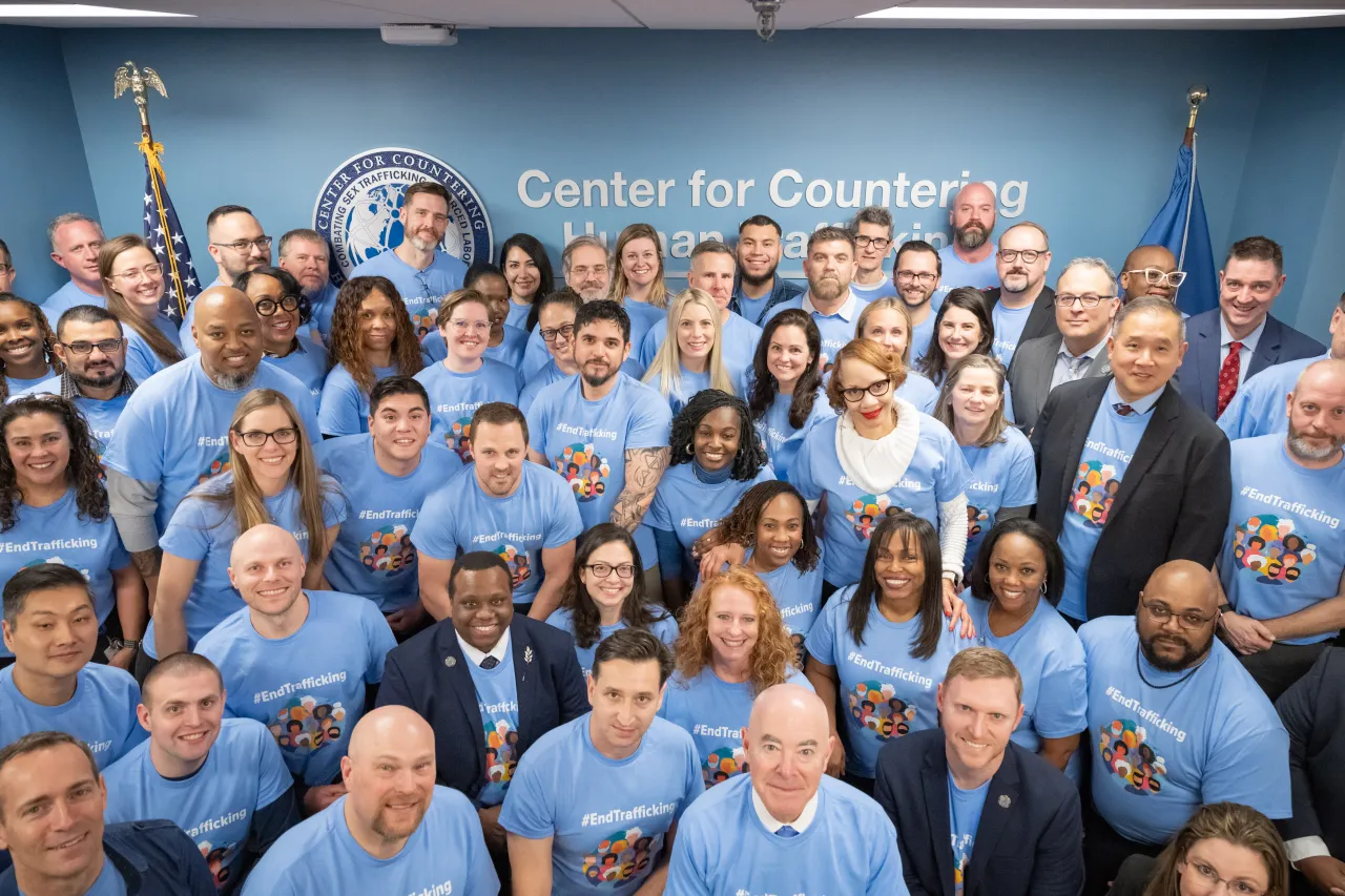 Image: DHS Secretary Alejandro Mayorkas Meets with Employees from the DHS Center for Countering Human Trafficking (010)