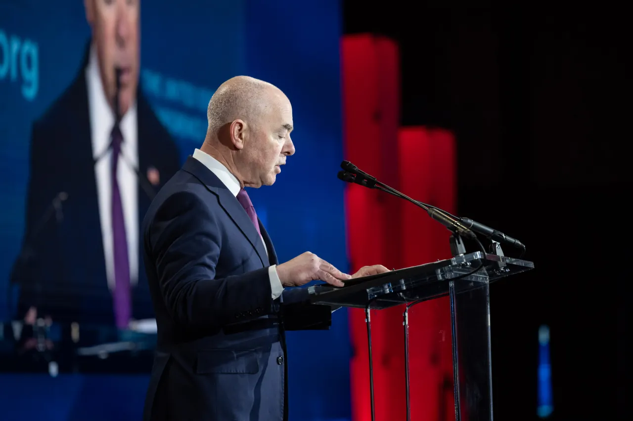 Image: DHS Secretary Alejandro Mayorkas Gives Remarks During The USCM (039)