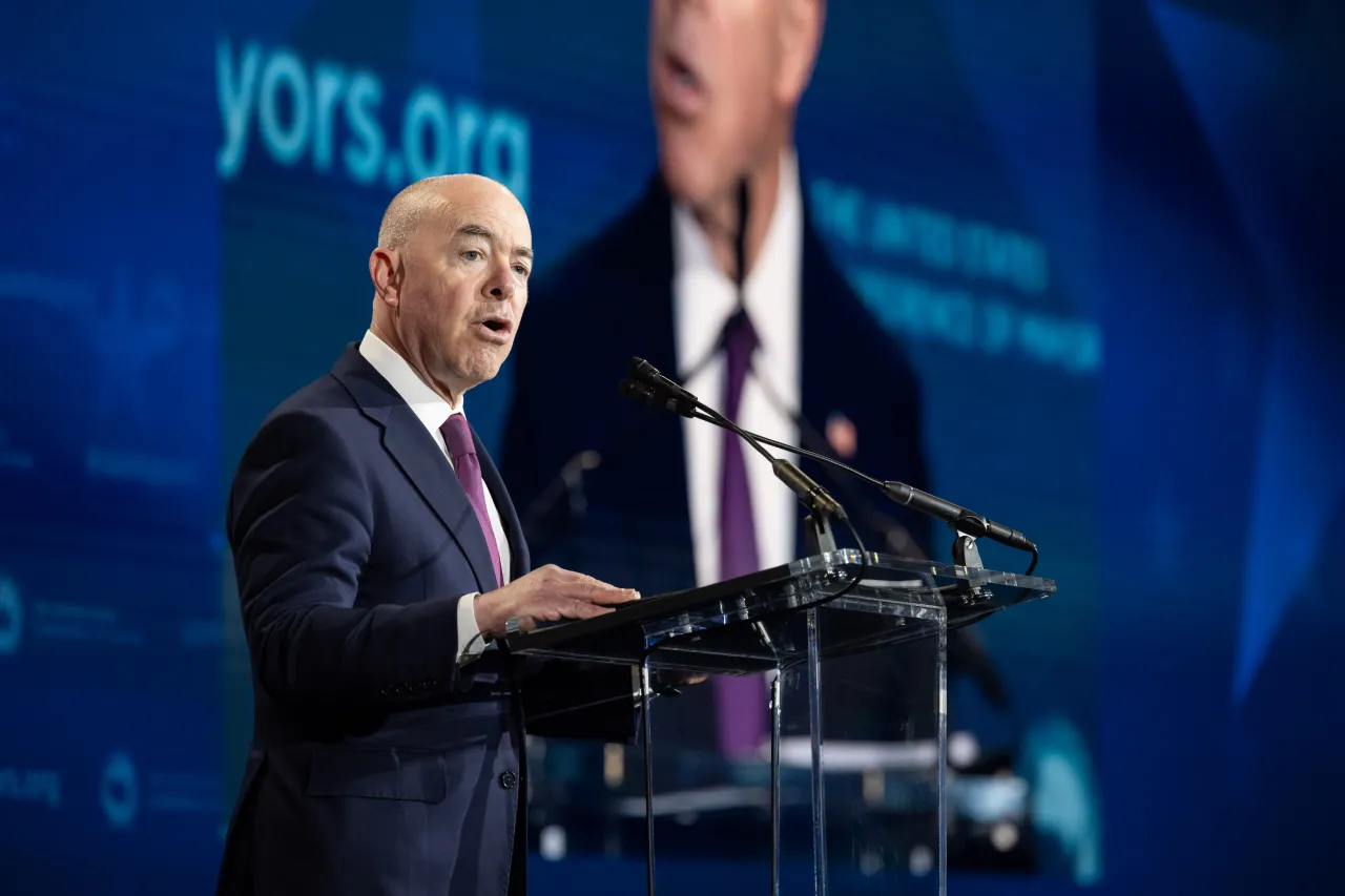 Image: DHS Secretary Alejandro Mayorkas Gives Remarks During The USCM (043)