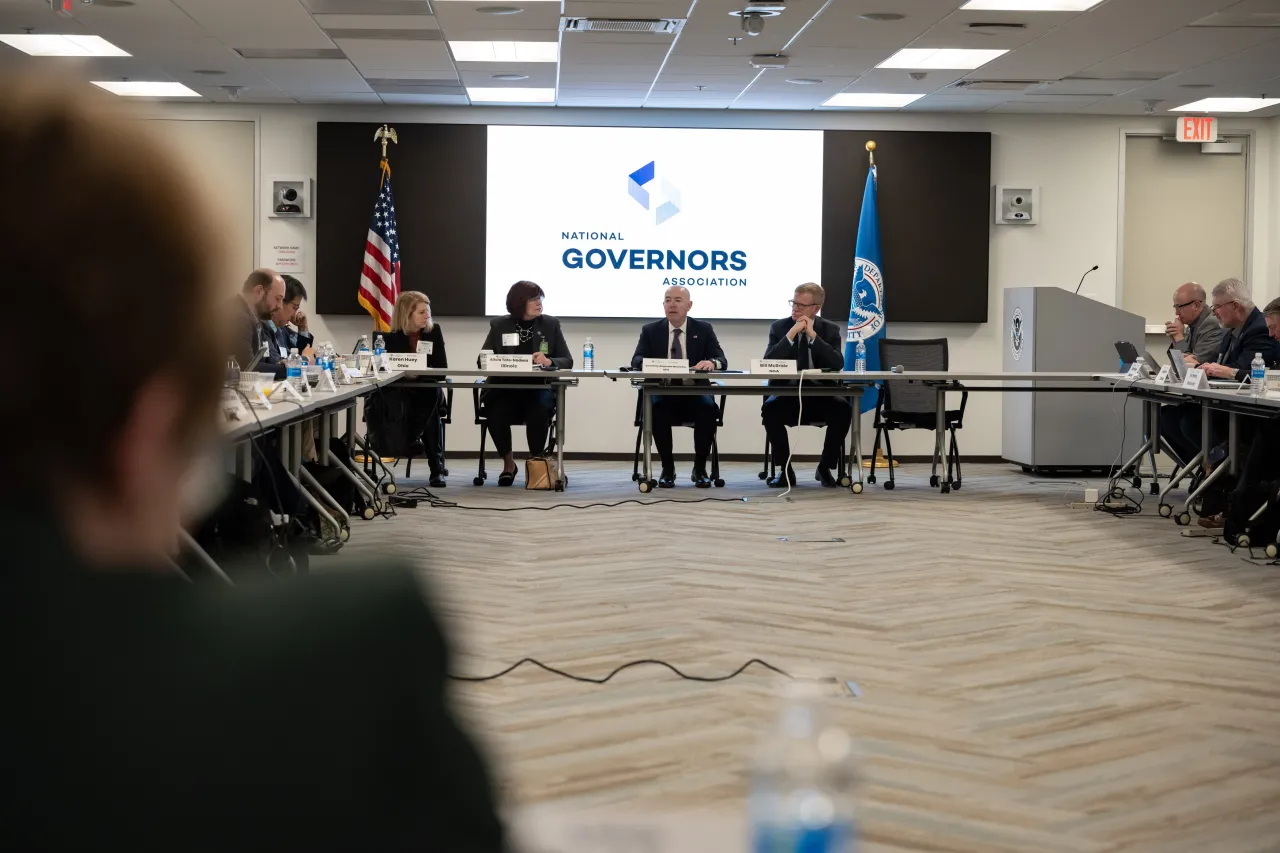 Image: DHS Secretary Alejandro Mayorkas Meets with National Governors Association - Winter Meeting with Homeland Security Advisors (013)