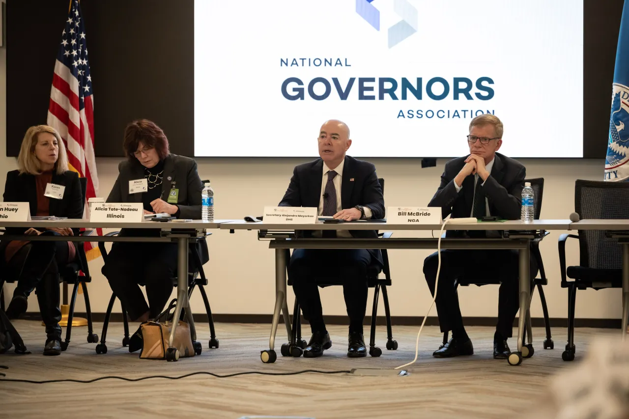 Image: DHS Secretary Alejandro Mayorkas Meets with National Governors Association - Winter Meeting with Homeland Security Advisors (015)