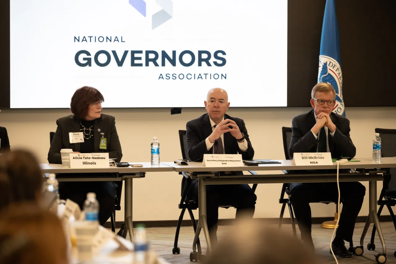 Image: DHS Secretary Alejandro Mayorkas Meets with National Governors Association - Winter Meeting with Homeland Security Advisors (016)