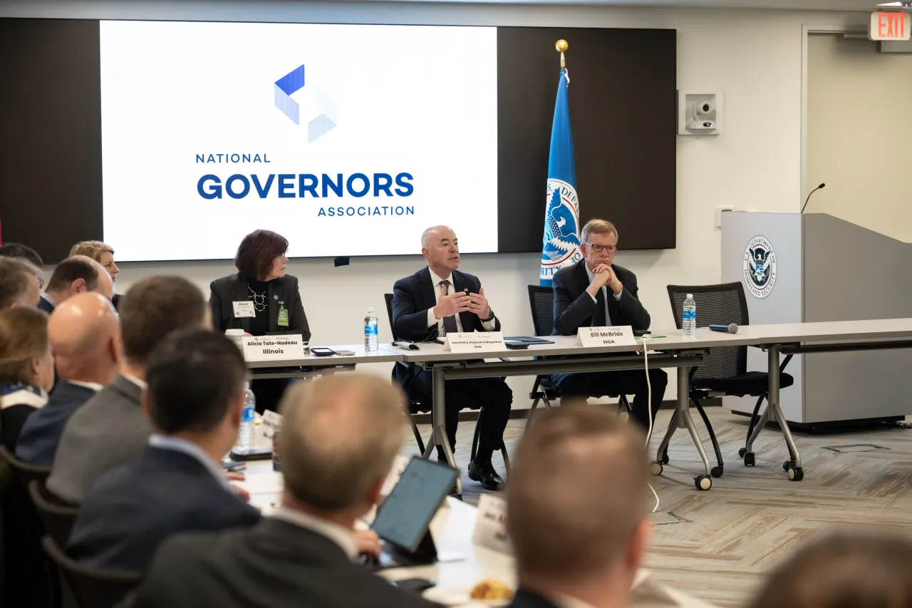 Image: DHS Secretary Alejandro Mayorkas Meets with National Governors Association - Winter Meeting with Homeland Security Advisors (017)