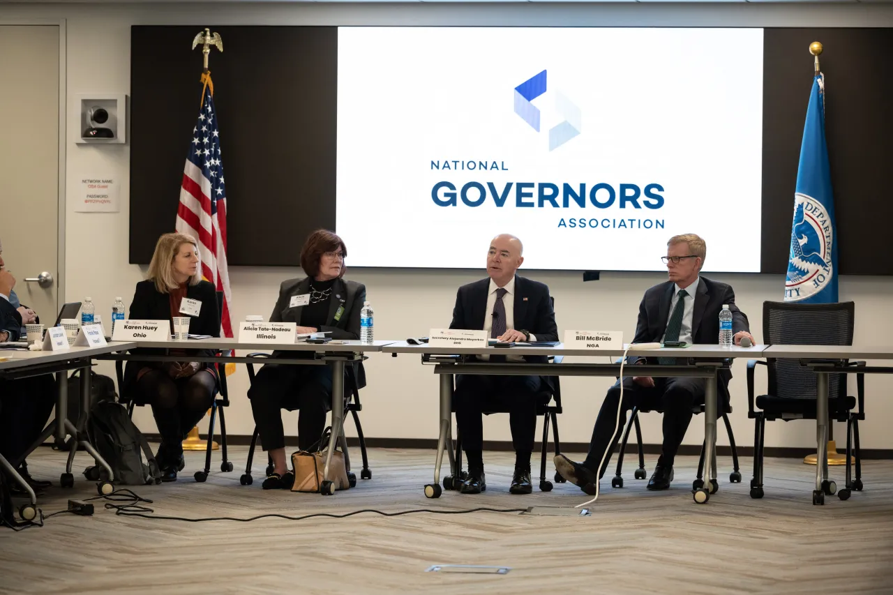 Image: DHS Secretary Alejandro Mayorkas Meets with National Governors Association - Winter Meeting with Homeland Security Advisors (020)