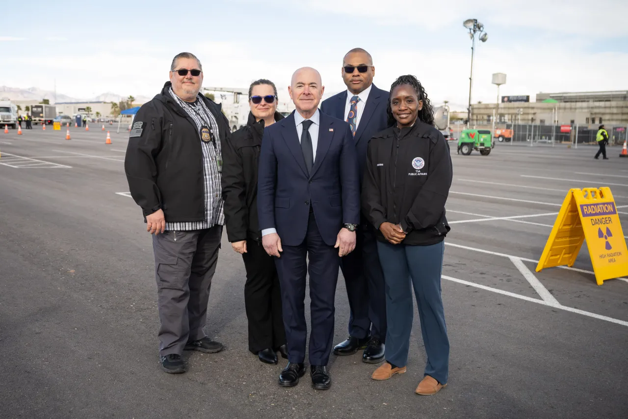 Image: DHS Secretary Alejandro Mayorkas Meets with DHS Employees Conducting Super Bowl Preparations (030)