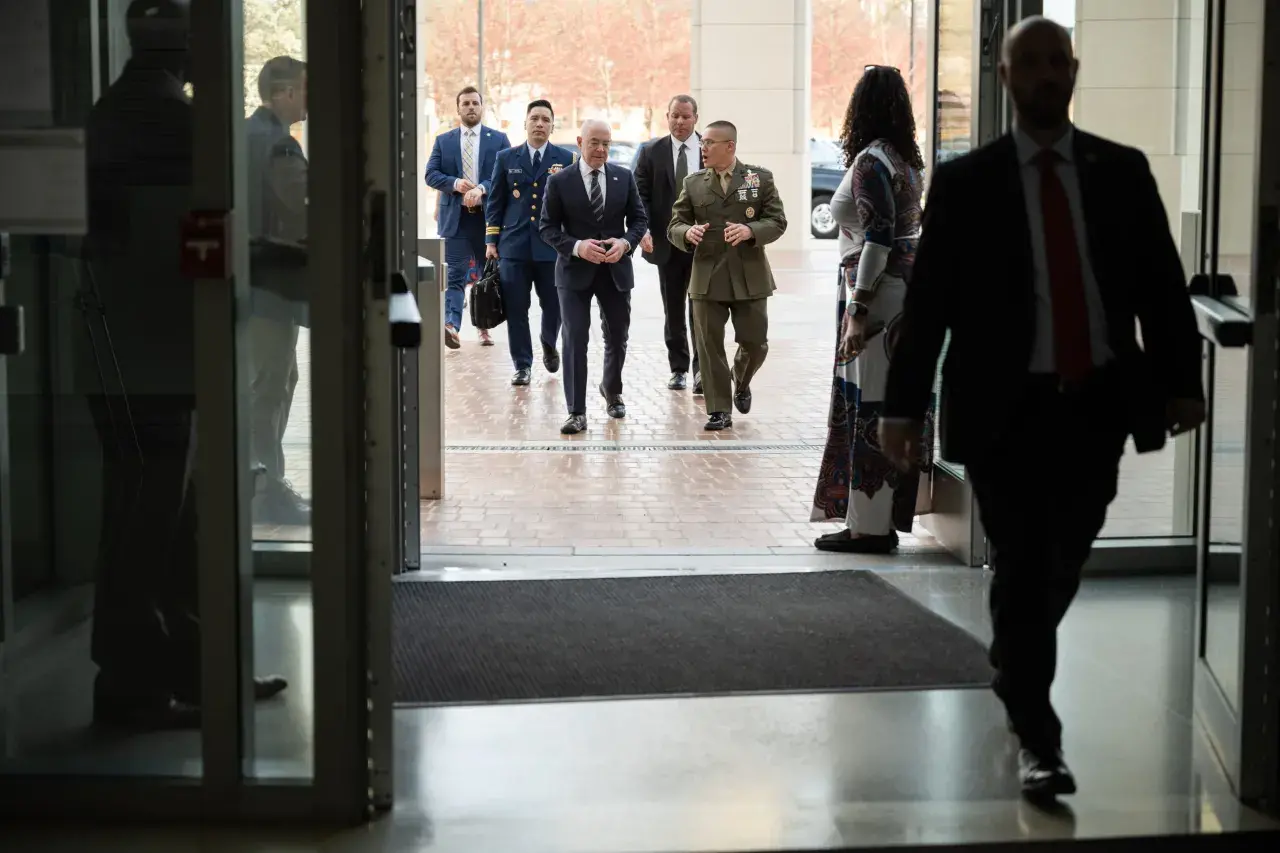 Image: DHS Secretary Alejandro Mayorkas Delivers Remarks at National Defense University President's Lecture Series (001)