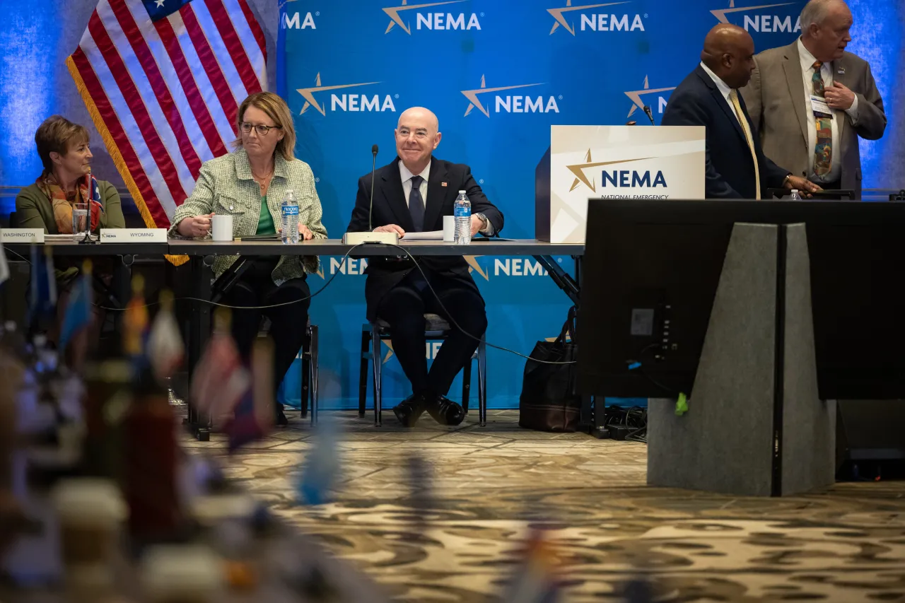 Image: DHS Secretary Alejandro Mayorkas Delivers Remarks at NEMA 50th Anniversary General Session (007)