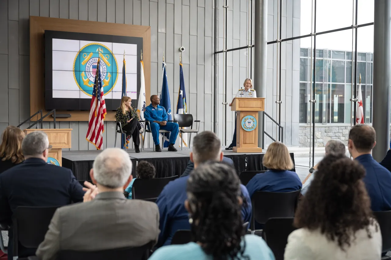 Image: DHS Senior Official Performing the Duties of the Deputy Secretary Kristie Canegallo Delivers Remarks at the Swearing in of Dr. Andre Douglas (002)