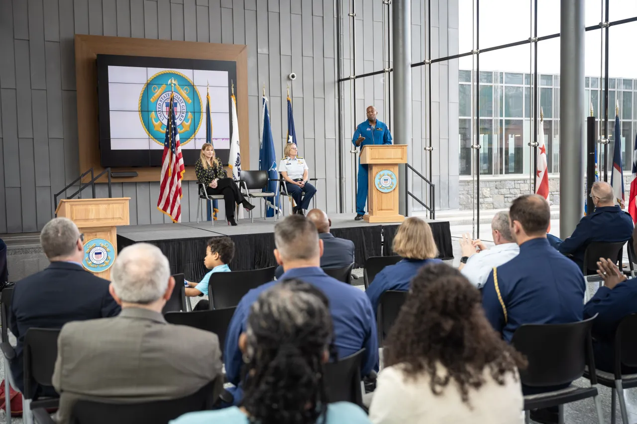 Image: DHS Senior Official Performing the Duties of the Deputy Secretary Kristie Canegallo Delivers Remarks at the Swearing in of Dr. Andre Douglas (009)