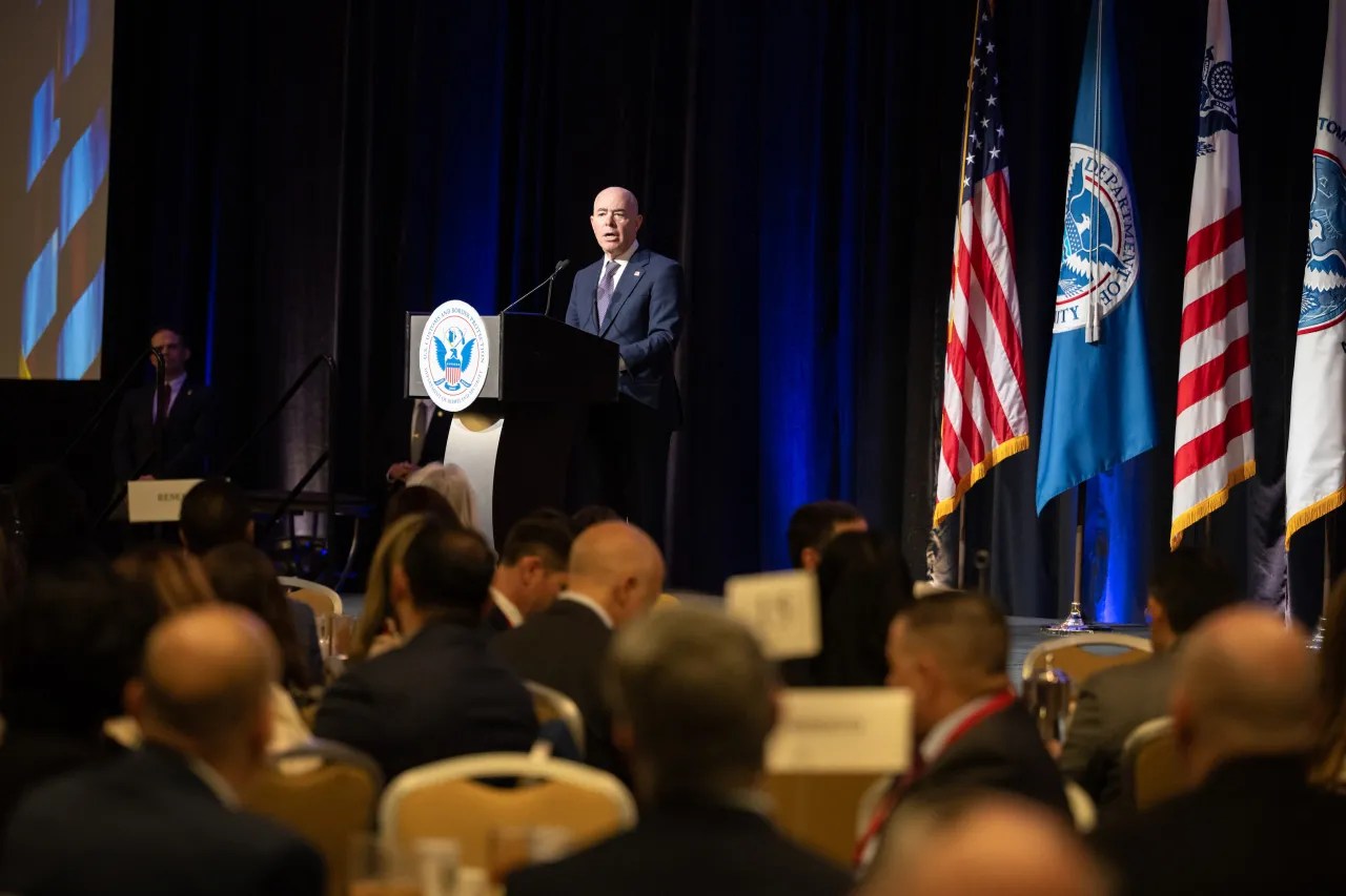 Image: DHS Secretary Alejandro Mayorkas Provides Remarks at CBP 2024 Trade Facilitation and Cargo Security Summit (014)