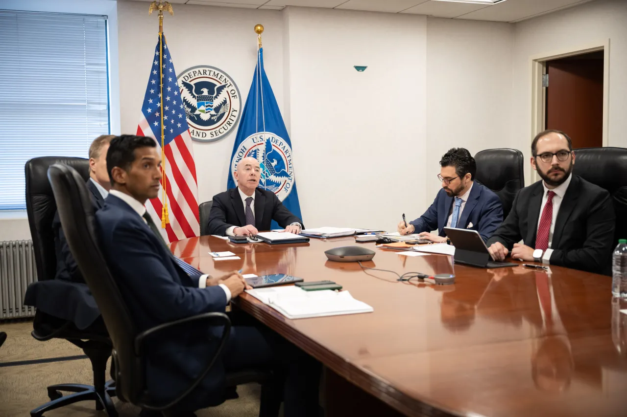 Image: DHS Secretary Alejandro Mayorkas Attends AISSB Meeting (006)