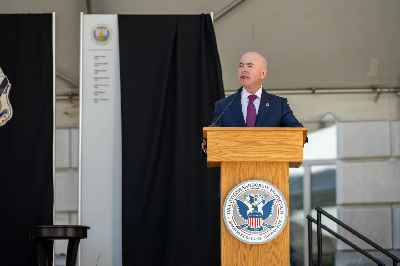 Image: DHS Secretary Alejandro Mayorkas Attends the Annual CBP Valor Memorial and Wreath Laying Ceremony 2024 (023)