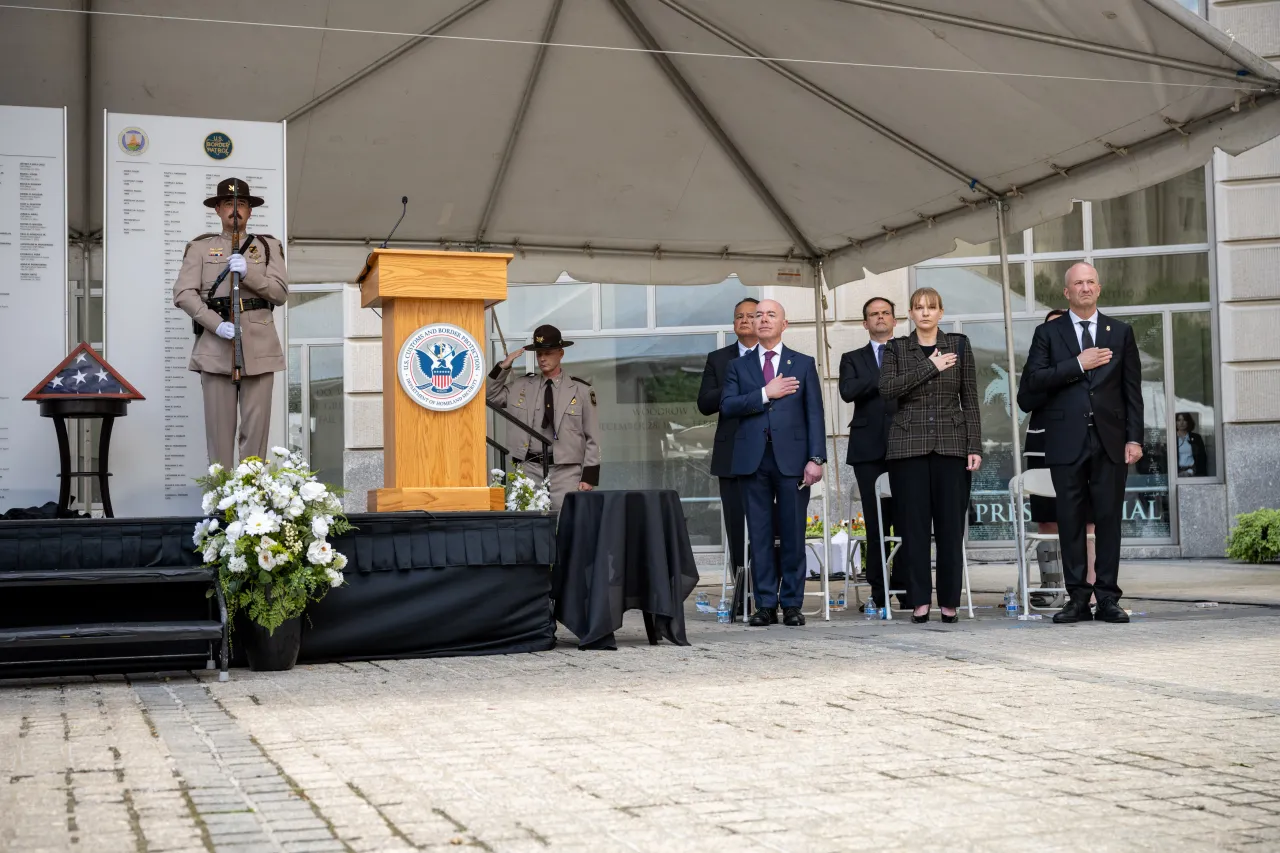 Image: DHS Secretary Alejandro Mayorkas Attends the Annual CBP Valor Memorial and Wreath Laying Ceremony 2024 (076)