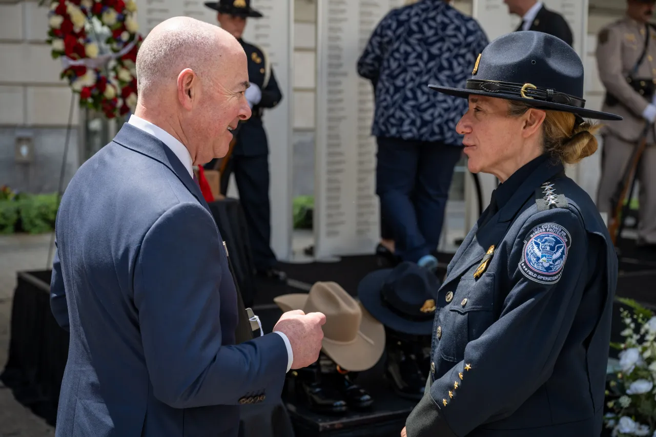 Image: DHS Secretary Alejandro Mayorkas Attends the Annual CBP Valor Memorial and Wreath Laying Ceremony 2024 (077)