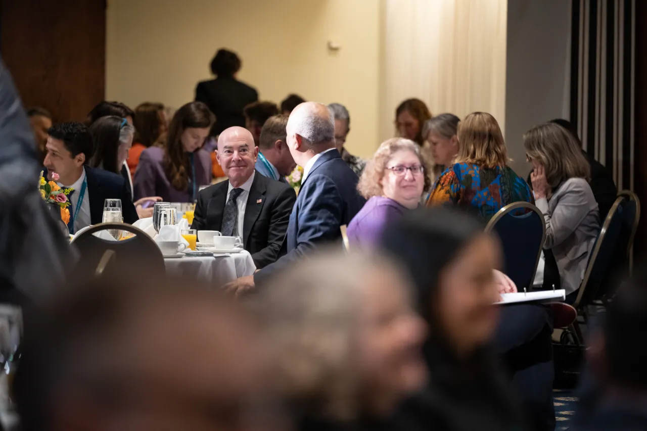 Image: DHS Secretary Alejandro Mayorkas Delivers Remarks on the Recognition of DHS Advancement on Partnership for Public Service List of “Best Places to Work” (024)