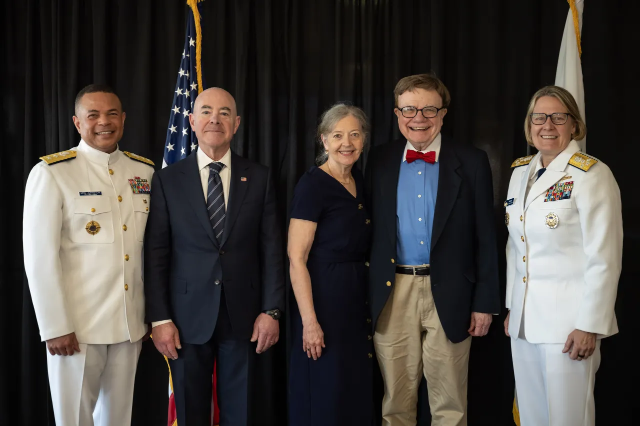 Image: DHS Secretary Alejandro Mayorkas Attends the 2024 U.S. Coast Guard Academy Commencement   (007)