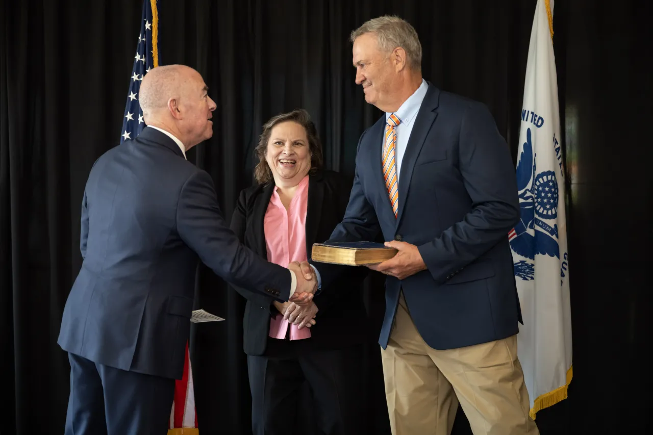 Image: DHS Secretary Alejandro Mayorkas Attends the 2024 U.S. Coast Guard Academy Commencement   (011)