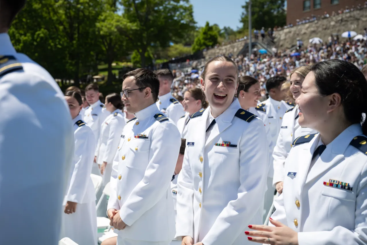 Image: DHS Secretary Alejandro Mayorkas Attends the 2024 U.S. Coast Guard Academy Commencement  (024)