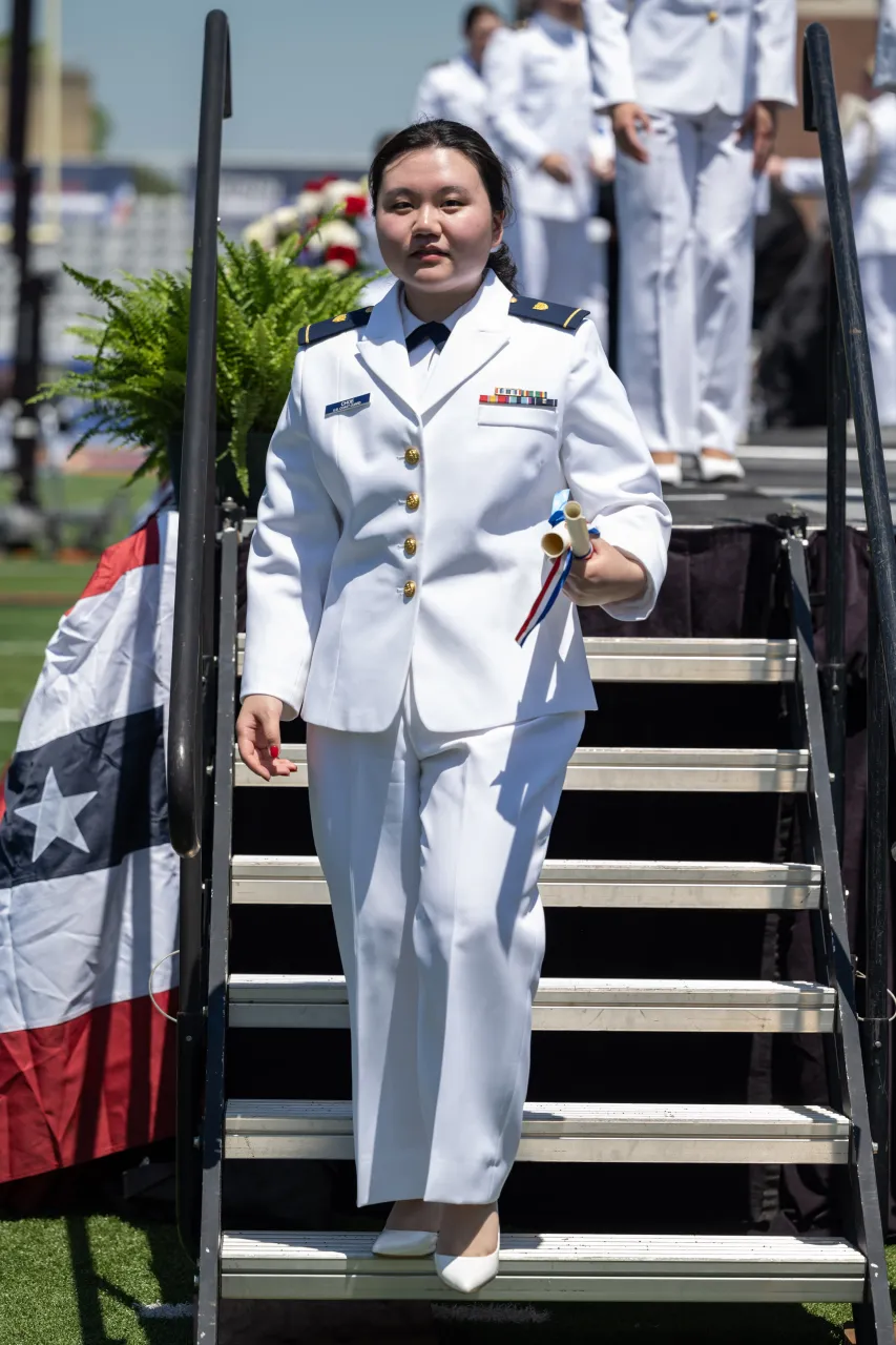 Image: DHS Secretary Alejandro Mayorkas Attends the 2024 U.S. Coast Guard Academy Commencement  (076)