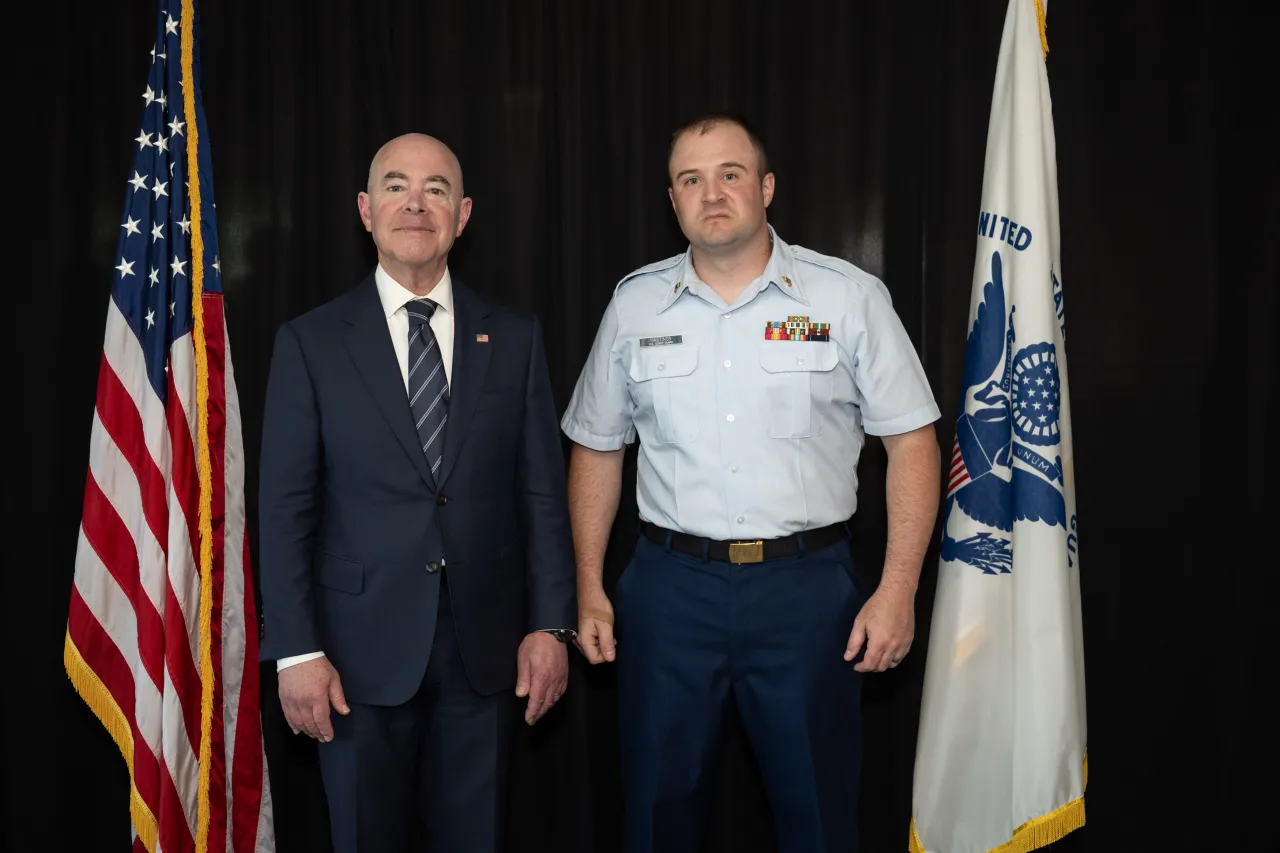 Image: DHS Secretary Alejandro Mayorkas Attends the 2024 U.S. Coast Guard Academy Commencement  (086)