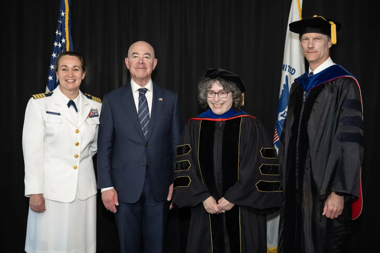 Image: DHS Secretary Alejandro Mayorkas Attends the 2024 U.S. Coast Guard Academy Commencement  (090)