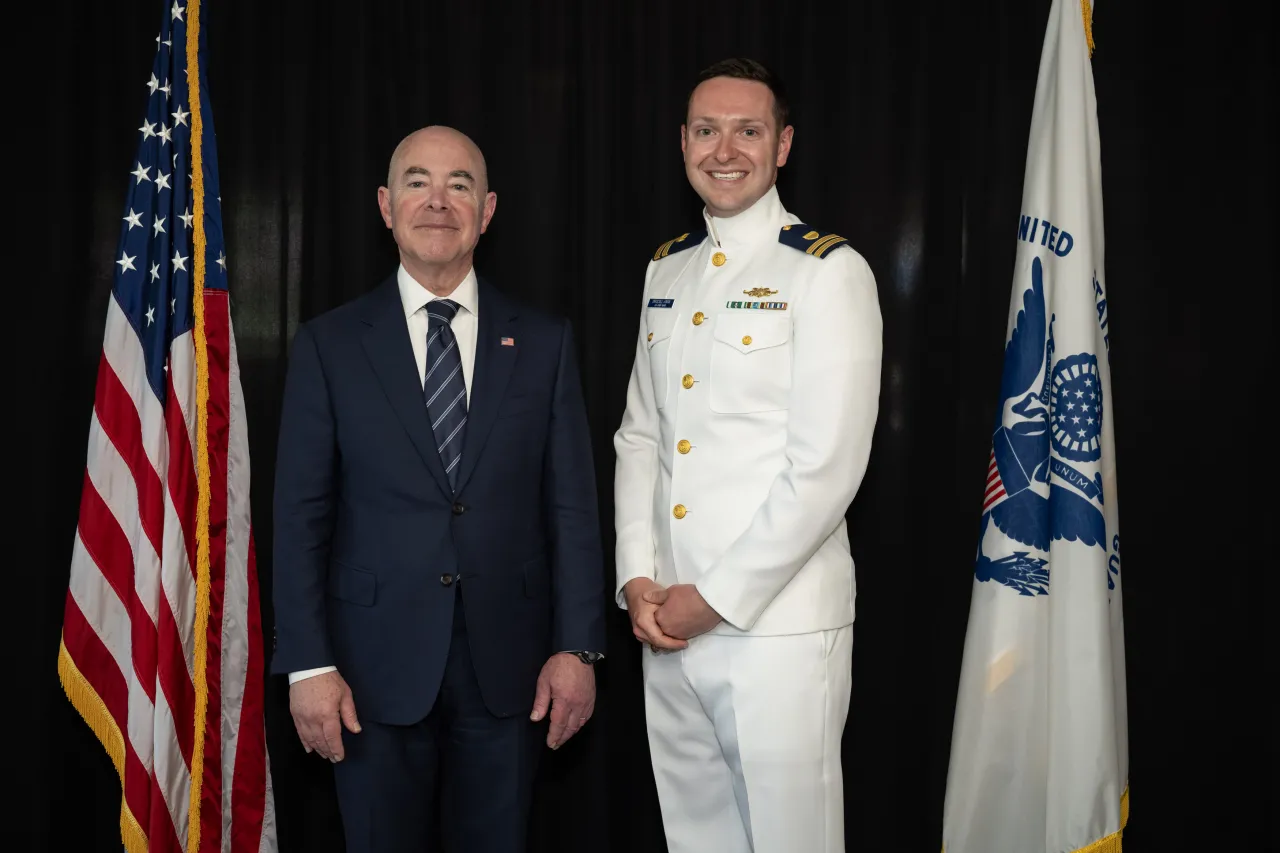 Image: DHS Secretary Alejandro Mayorkas Attends the 2024 U.S. Coast Guard Academy Commencement  (093)