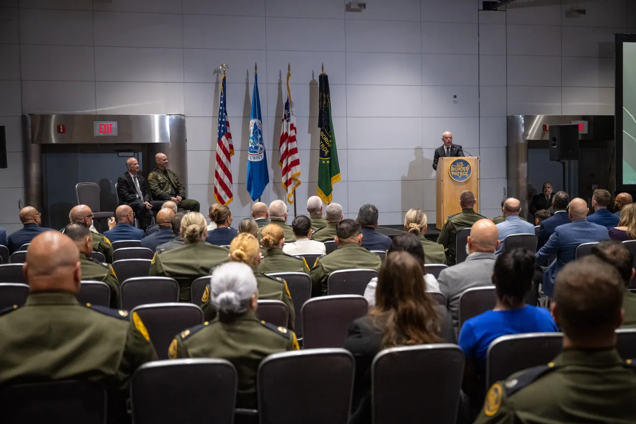 Image: DHS Secretary Alejandro Mayorkas Delivers Remarks at HQ Border Patrol Centennial (017)