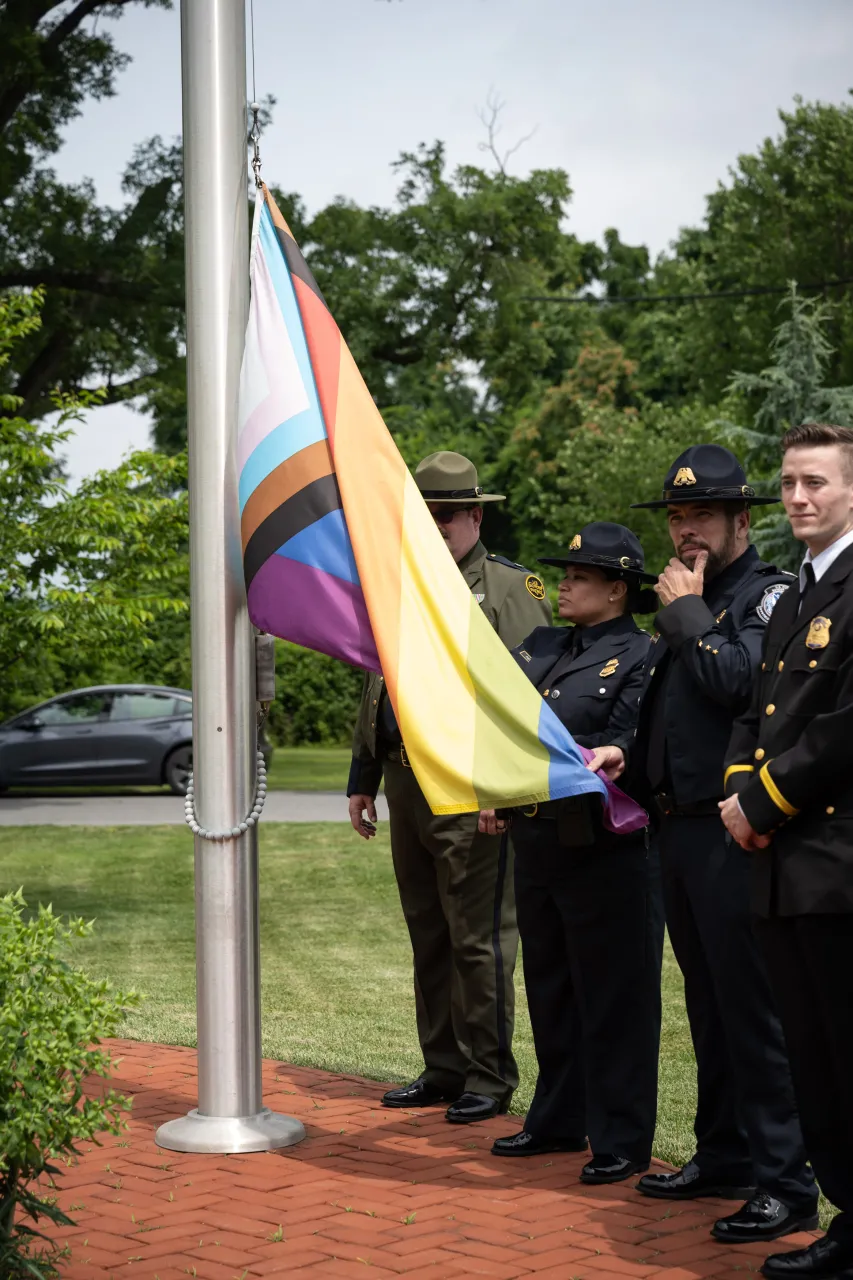 Image: DHS Headquarters Raises Pride Flag 2024 (012)