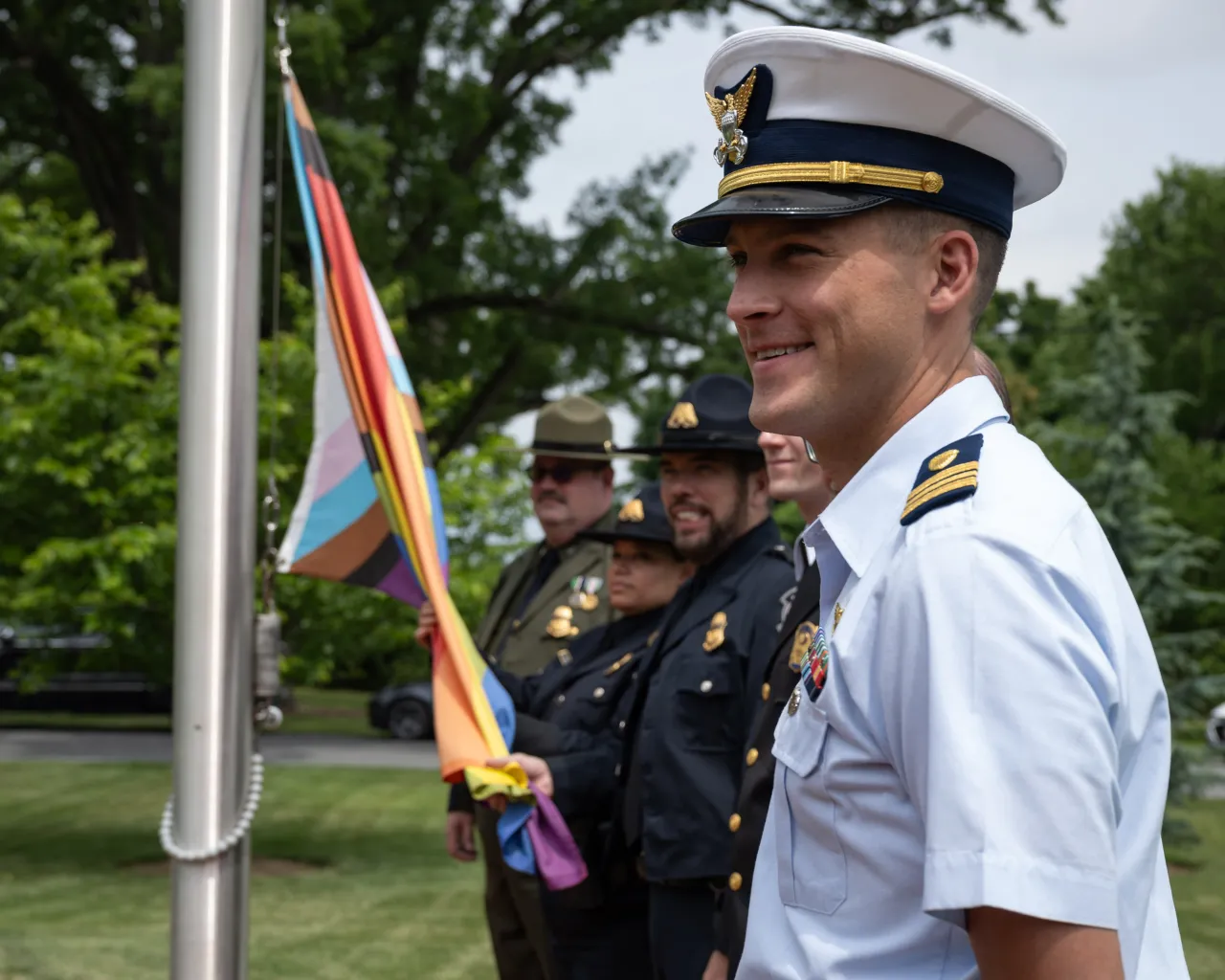 Image: DHS Headquarters Raises Pride Flag 2024 (013)