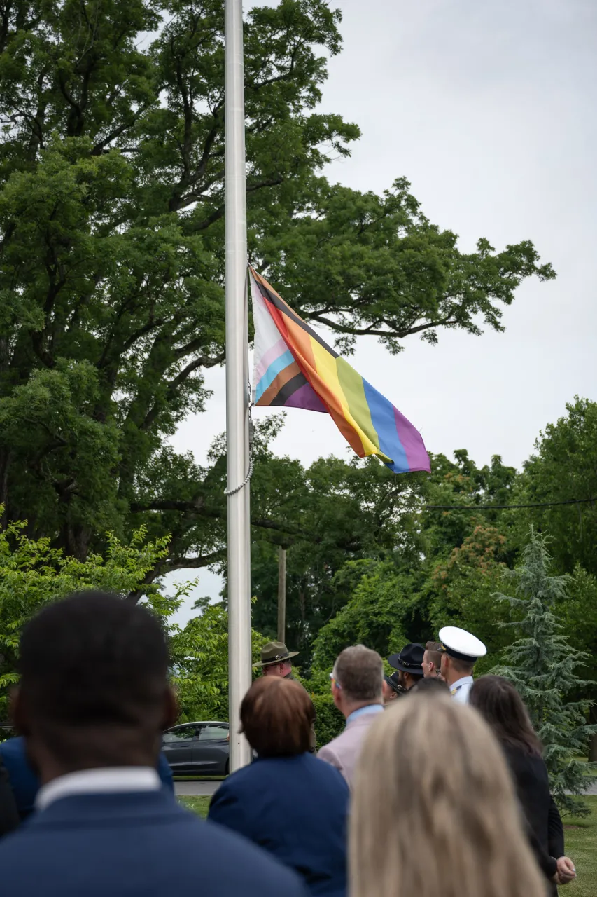 Image: DHS Headquarters Raises Pride Flag 2024 (022)