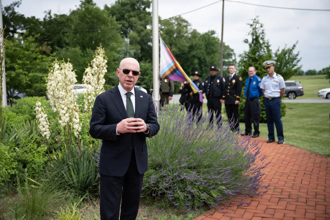 Image: DHS Headquarters Raises Pride Flag 2024 (035)