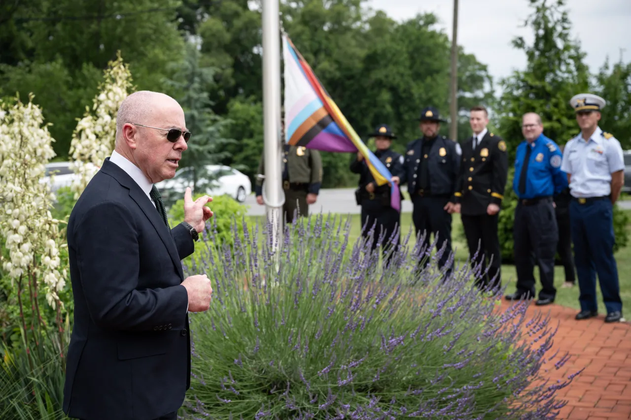 Image: DHS Headquarters Raises Pride Flag 2024 (036)