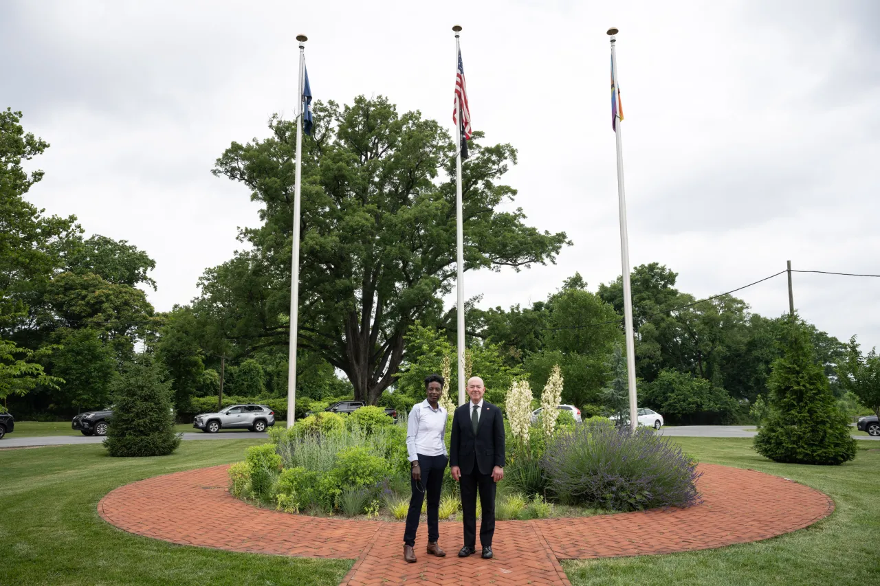 Image: DHS Headquarters Raises Pride Flag 2024 (052)