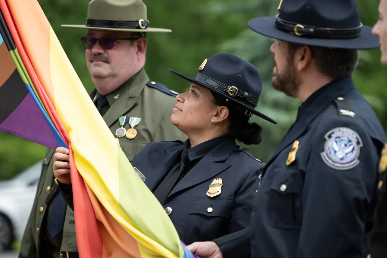 Image: DHS Headquarters Raises Pride Flag 2024 (053)