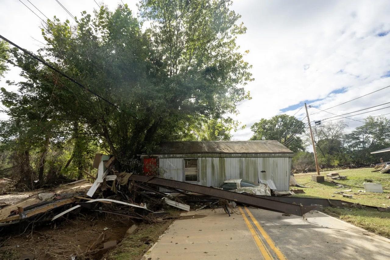 Image: Swannanoa, N.C. - (October 1, 2024) - The town of Swannanoa in Western North Carolina reels in the wake of devastation caused by Hurricane Helene. (004)