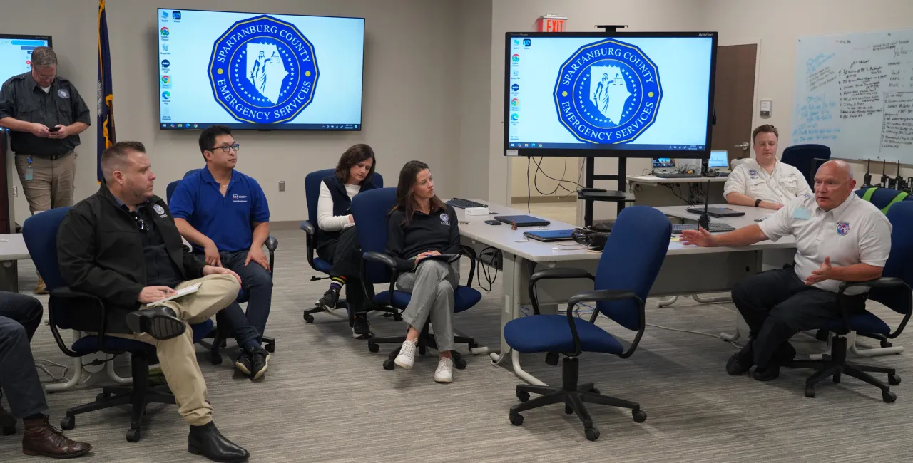 Image: FEMA and SBA's Associate Administrators Visit Spartanburg's Emergency Operation Center in SC. (006)