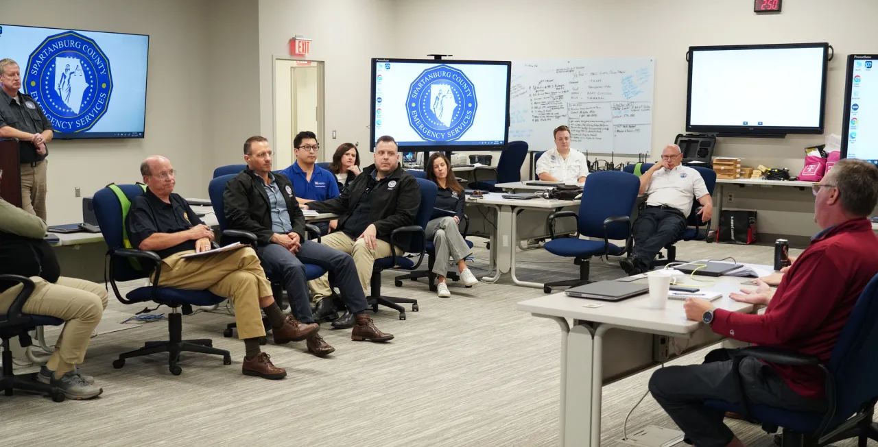 Image: FEMA and SBA's Associate Administrators Visit Spartanburg's Emergency Operation Center in SC. (007)