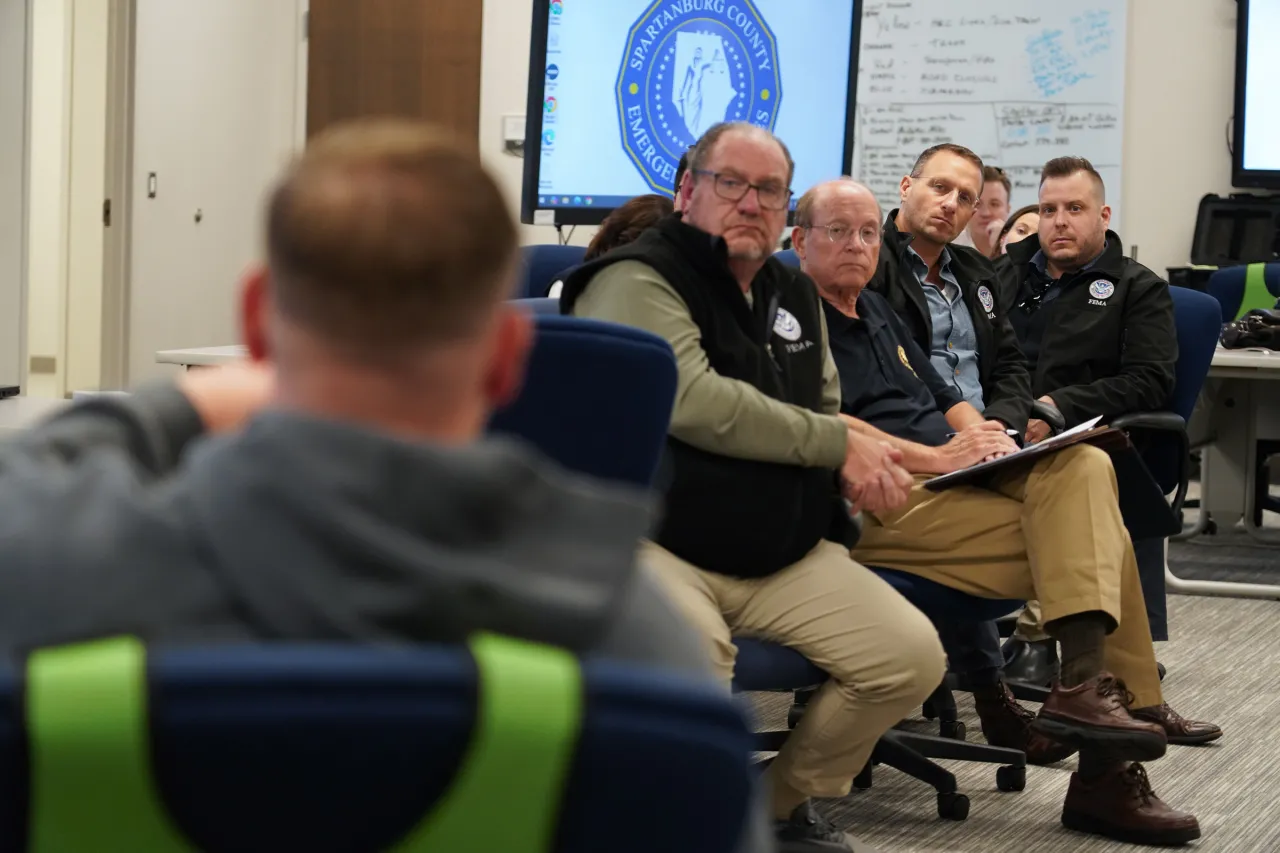 Image: FEMA and SBA's Associate Administrators Visit Spartanburg's Emergency Operation Center in SC. (009)