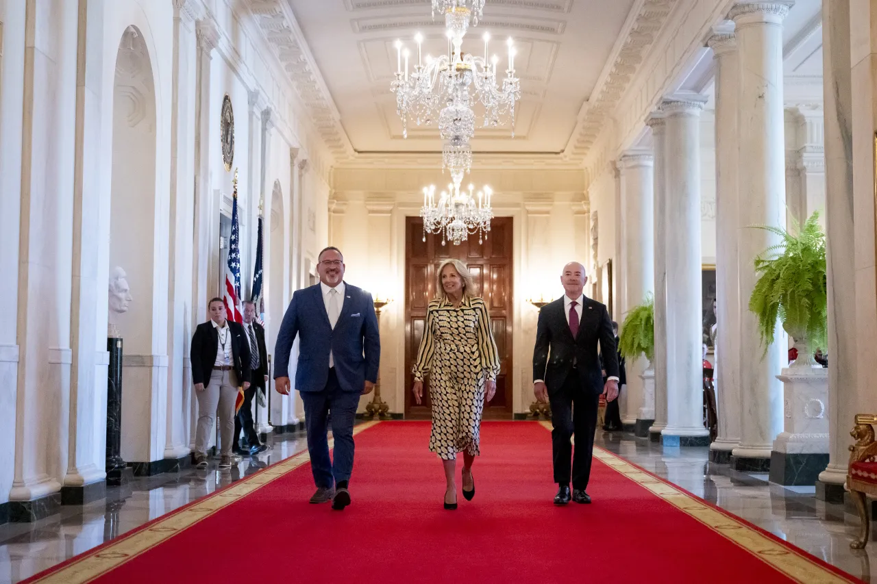 Image: DHS Secretary Alejandro Mayorkas delivers remarks at the White House Summit, Back to School Safely: Cybersecurity for K-12 Schools  (012)