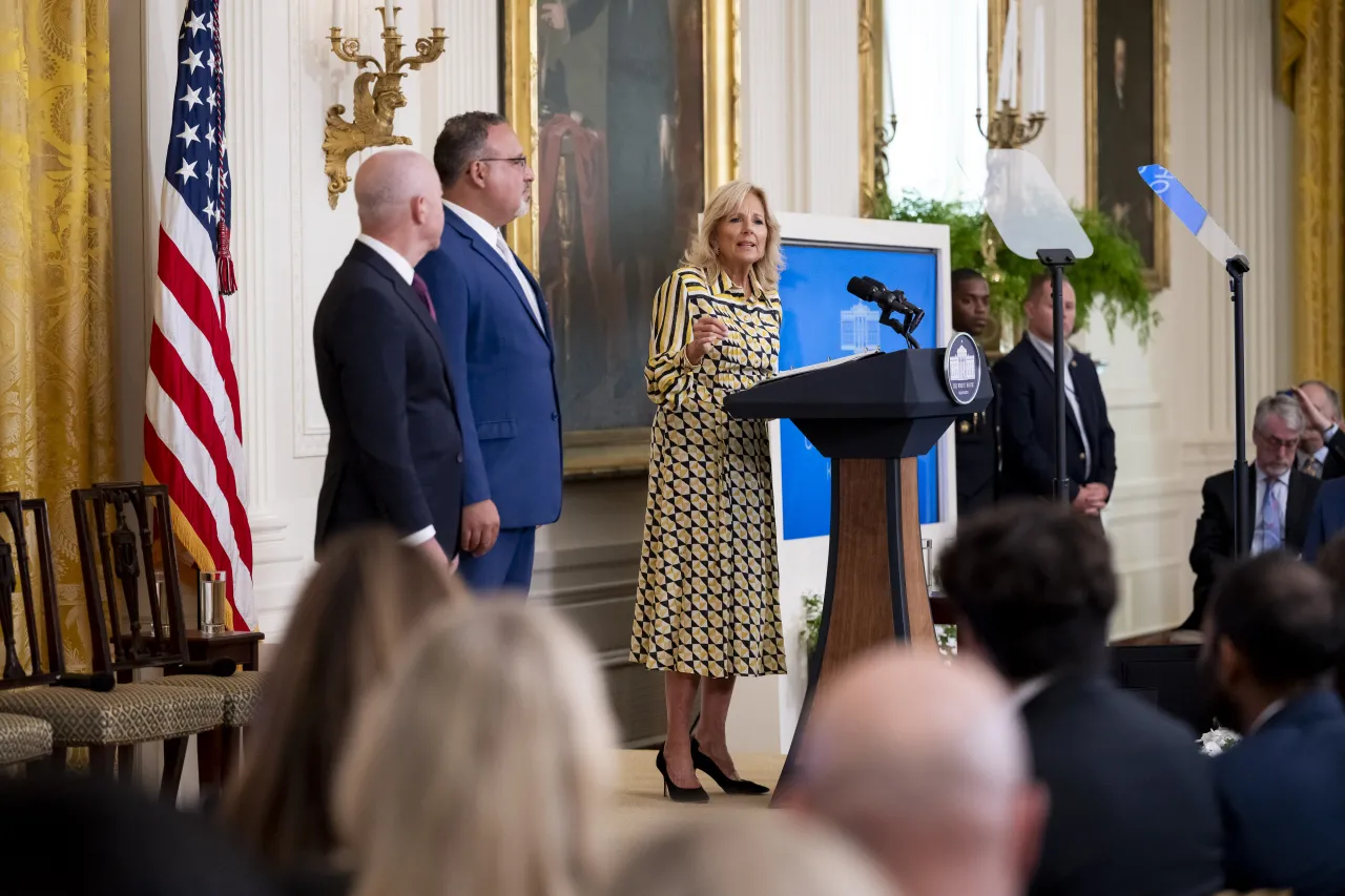 Image: DHS Secretary Alejandro Mayorkas delivers remarks at the White House Summit, Back to School Safely: Cybersecurity for K-12 Schools  (022)