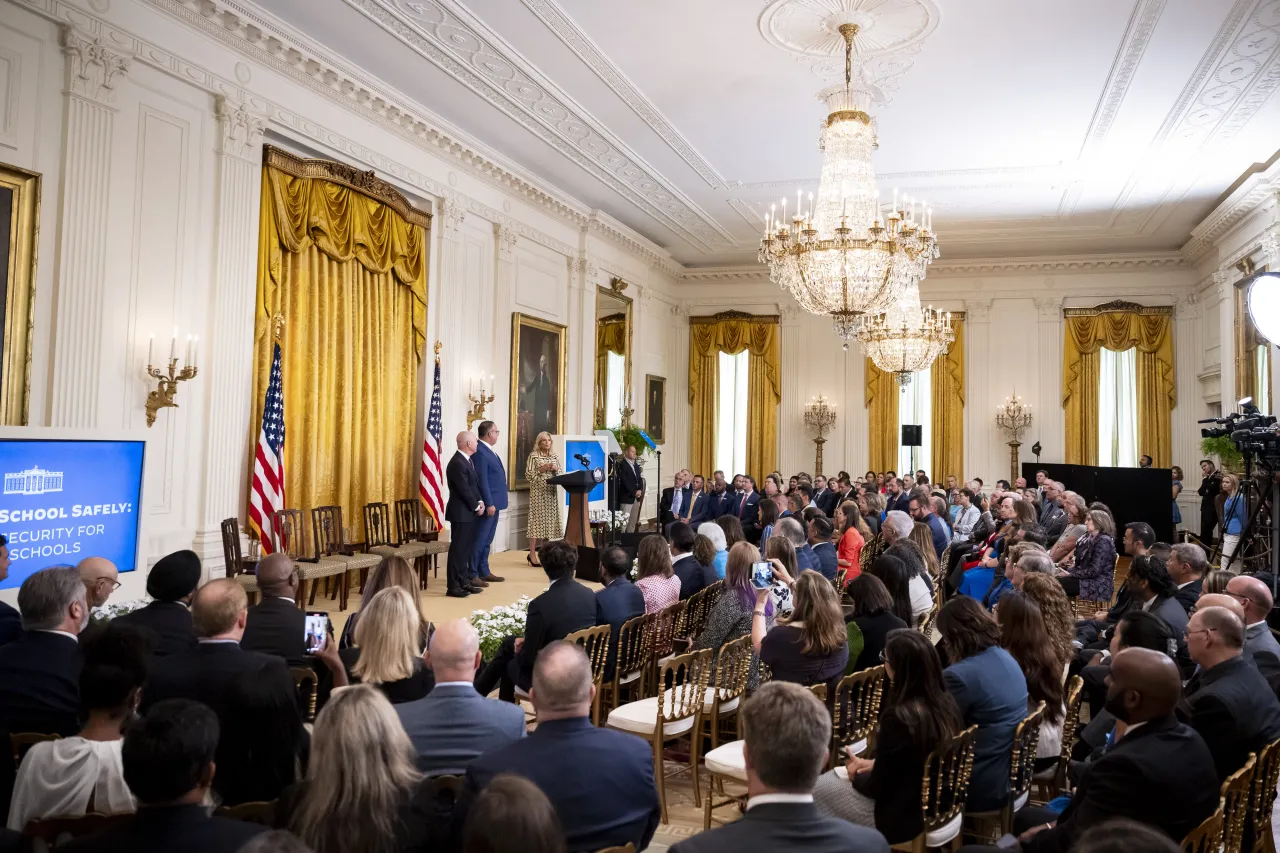 Image: DHS Secretary Alejandro Mayorkas delivers remarks at the White House Summit, Back to School Safely: Cybersecurity for K-12 Schools  (024)