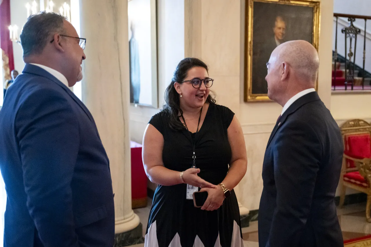 Image: DHS Secretary Alejandro Mayorkas delivers remarks at the White House Summit, Back to School Safely: Cybersecurity for K-12 Schools  (041)